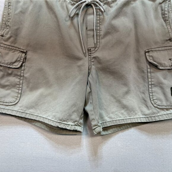 Unionbay Mens Cargo Shorts Small Tan Khaki Outdoors Casual Classic Drawstring - Picture 5 of 11
